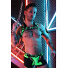 Breedwell Harnais Neo Camo Noir-Vert Neon